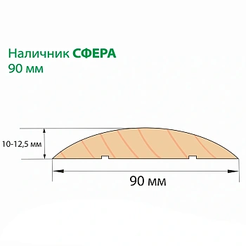 картинка Наличник сосна сфера 90*2200мм сорт Экстра от магазина Кубатура