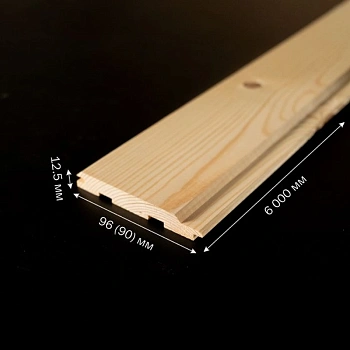 картинка Евровагонка ель/сосна 12,5*96(90)*6000мм сорт АВ Киров (10шт/уп) от магазина Кубатура