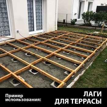 картинка Брусок строганый 45*45*2000мм сорт АВ лиственница (без фаски) от магазина Кубатура