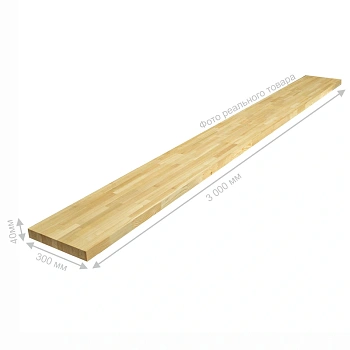 картинка Тетива 40*300*3000мм Лиственница сорт A сращенная от магазина Кубатура