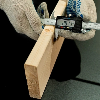 картинка Доска строганая камерной сушки 28*115*2000мм сорт AB ель/сосна (с фаской на углах) от магазина Кубатура