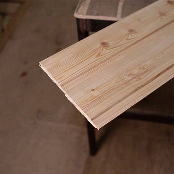 картинка Евровагонка лиственница 12,5*96(88)*1000мм сорт AB цельная (10шт/уп) от магазина Кубатура