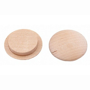 картинка Заглушка на отверстие ПРОФЕССИОНАЛ сфера D25мм береза (10шт/уп) от магазина Кубатура