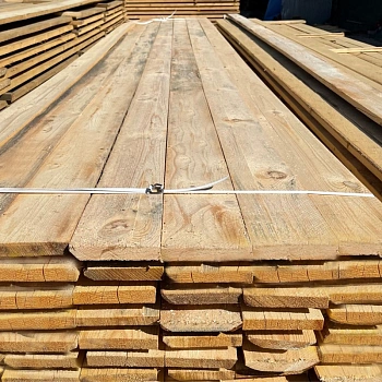 картинка Доска обрезная 25*150*3000мм 3-4 сорт ТУ естественной влажности хвойные породы от магазина Кубатура