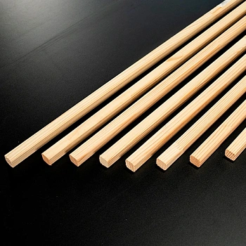 картинка Рейка сращенная для декора стен 20*20*2500мм сосна сорт Экстра (с фаской R5 на углах) от магазина Кубатура