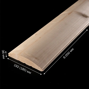 картинка Блок-хаус ель/сосна 36*192(185)*6000мм сорт АВ Архангельск от магазина Кубатура