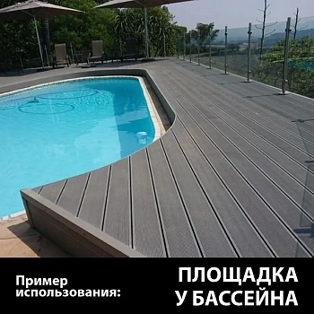 картинка ДПK доска террасная вельвет 20*145*3000мм венге техно эконом от магазина Кубатура