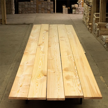 картинка Планкен прямой 20*140*1500мм сорт АВ лиственница (7шт/уп) от магазина Кубатура