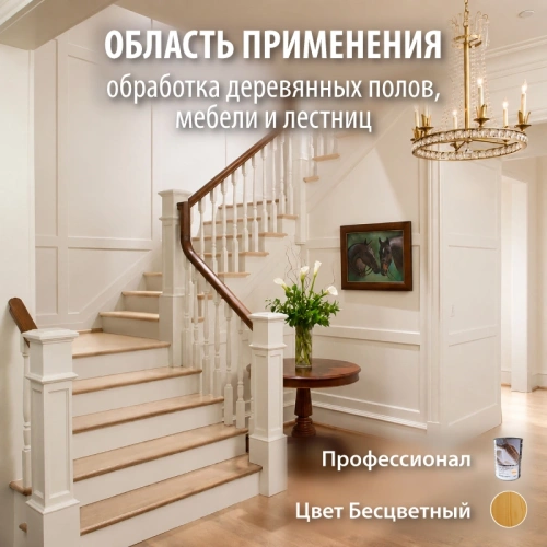 картинка Масло Твердое с воском ПРОФЕССИОНАЛ Бесцветное 0,9л от магазина Кубатура