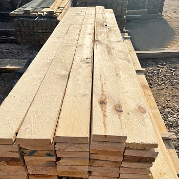 картинка Доска обрезная камерной сушки 25*150*6000мм 3-4 сорт (ГОСТ 26002-83) хвойные породы от магазина Кубатура