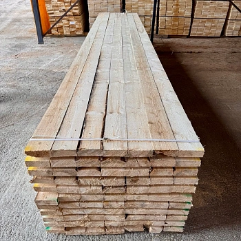 картинка Доска обрезная 50*150*6000мм 3-4 сорт ТУ естественной влажности хвойные породы от магазина Кубатура