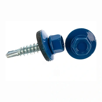 картинка Саморезы кровельные 5,5*25мм RAL 5002 (ультрамарин) металл/металл от магазина Кубатура