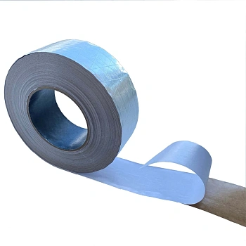 картинка Kлейкая лента армированная алюминиевая ПРОФЕССИОНАЛ для пароизоляции влажных помещений 50мм*50м от магазина Кубатура