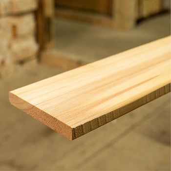 картинка Планкен прямой 20*140*1500мм сорт АВ лиственница (7шт/уп) от магазина Кубатура
