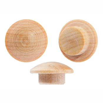 картинка Заглушка на отверстие ПРОФЕССИОНАЛ сфера D14мм береза (10шт/уп) от магазина Кубатура