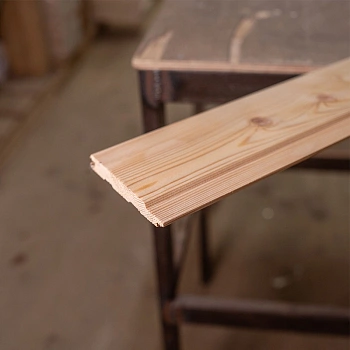 картинка Евровагонка лиственница 12,5*96(88)*1000мм сорт AB цельная (10шт/уп) от магазина Кубатура