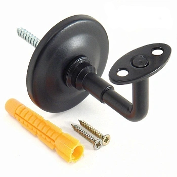 картинка Опора для поручней черный мат. от магазина Кубатура