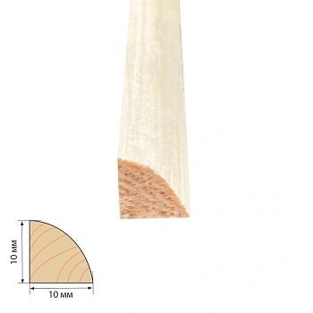 картинка Штапик сосна 10*10*2000мм сорт Экстра от магазина Кубатура