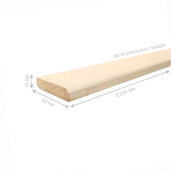 картинка Наличник осина плоский 65*2200мм  сорт Экстра от магазина Кубатура