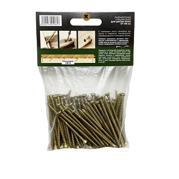 картинка Cаморезы для скрытого крепежа 3.5*60мм ПРОФЕССИОНАЛ Torx10 (100шт/уп) от магазина Кубатура