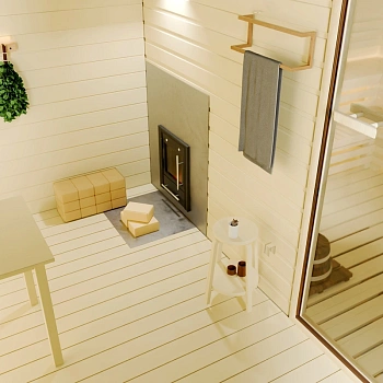 картинка Печь банная паровая Скоропарка 2012 inox Люмина Баррель палисандр от магазина Кубатура