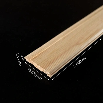 картинка Евровагонка ель/сосна 12,5*76(70)*2500мм сорт АB Киров (10шт/уп) от магазина Кубатура